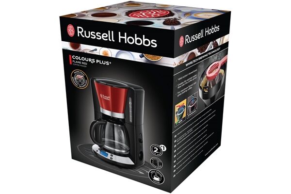 Russell Hobbs Colours Plus+ Flame Red Digitale Glas- R