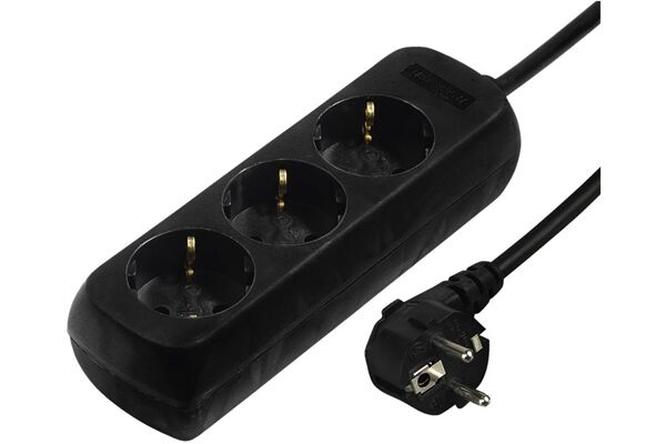 Hama 108843 3F-STECKD.M.KS 5M SCH IK1 Schwarz