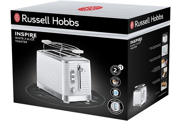 Russell Hobbs Inspire White Toaster Weiss