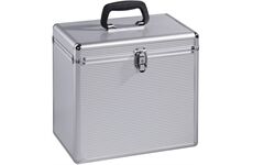 Hama 181435 LP-Koffer 50, Alu-Look Silber