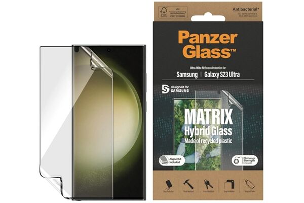 Panzerglass Displayschutz UWF Antibakteriell Galaxy S23 Ultra