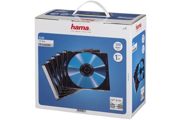 Hama 51270 CD SLIM BOX 100ER P 100 Stück