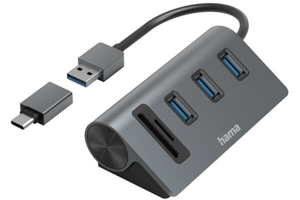 Hama USB-Hub/Kartenleser 5 Ports