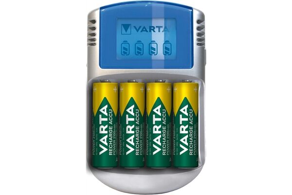 Varta LCD-Charger (4x Mignon 2.600 mAh)+12V&US