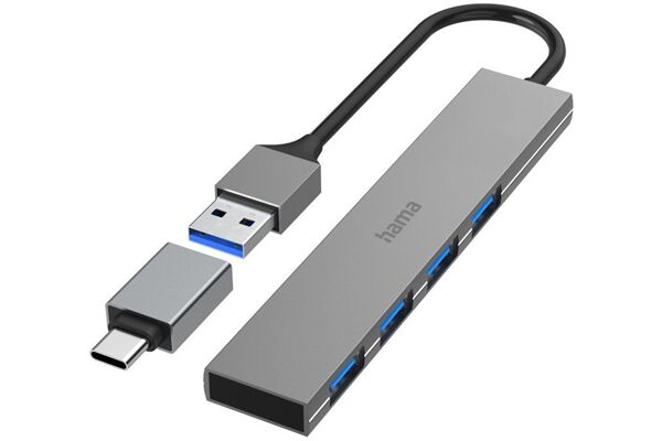 Hama USB-Hub 4 Ports USB 3.2 Gen1