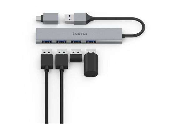 Hama USB-Hub 4 Ports USB 3.2 Gen1