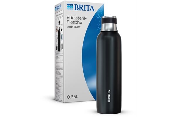 Brita sodaTRIO Edelstahlflasche klein