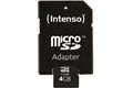 Intenso Micro SD Card 4GB Class 10 inkl. SD Adap