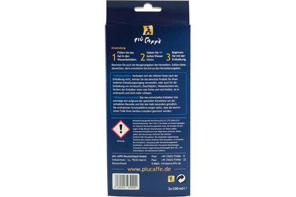 Piu Caffe EntkalkerGel (3 Sachets)