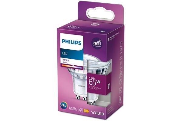 Philips LEDclassic 65W GU10 WH 36D ND.