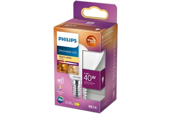 Philips LEDclassic 40W P45 E14 FR WGD90