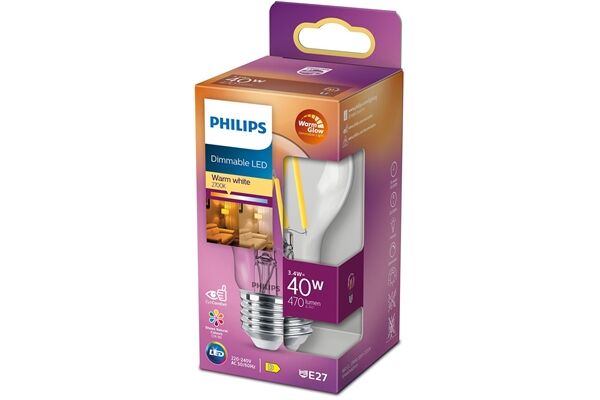 Philips LEDclassic 40W A60 E27 CL WGD90