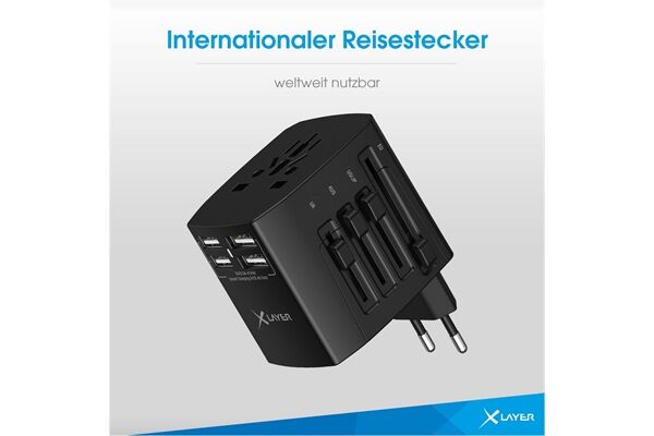 XLAYER Reisestecker (Welt)