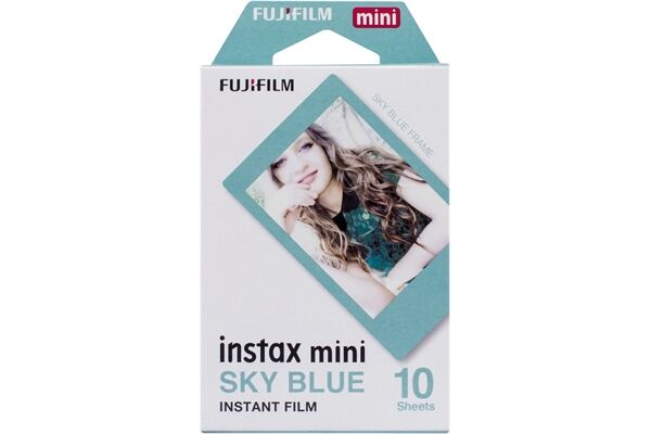 Fujifilm Instax Mini 10 Blatt Blue Frame 10 Stück