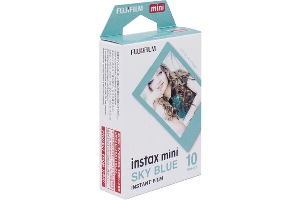 Fujifilm Instax Mini 10 Blatt Blue Frame 10 Stück