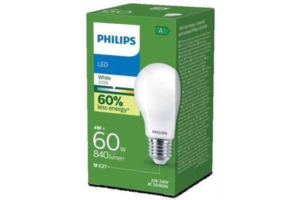 Philips LED CLA 60W A60 E27 3000K FR EELA