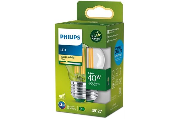 Philips LED CLA 40W P45 E27 2700K CL UE SRT