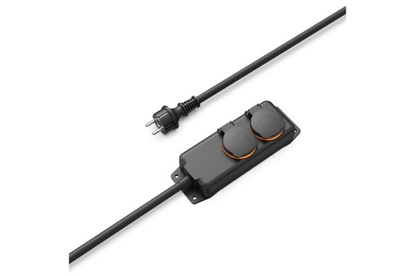 Hama Steckdosenleiste 2-fach (2m)