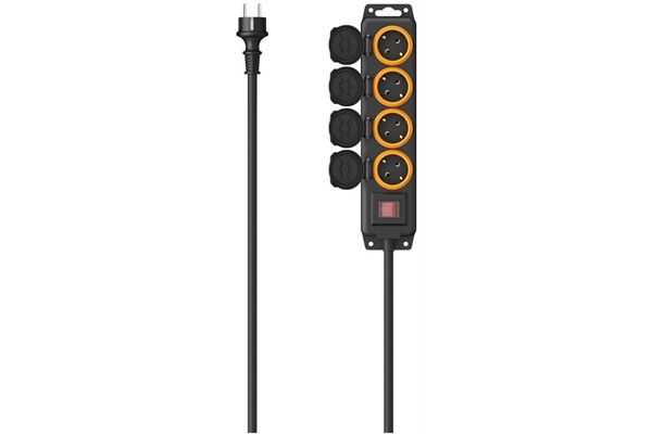 Hama Steckdosenleiste 4-fach (2m)