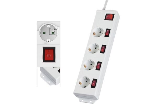 Hama Steckdosenleiste 4-fach (1,4m)