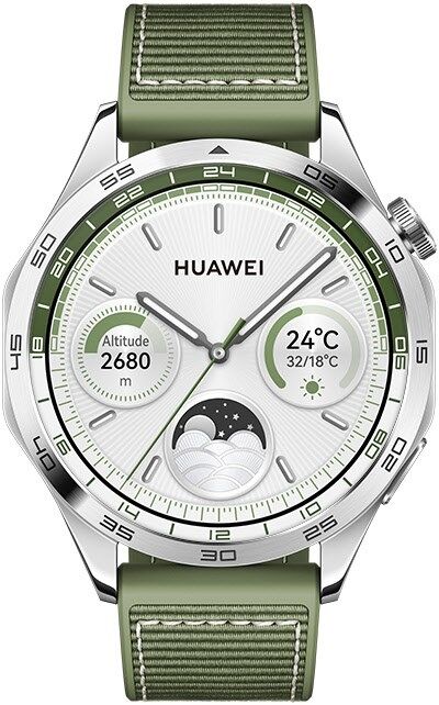 Huawei Watch GT4 (46mm) (edelstahl/grün) - Alles für zuhause 