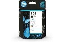 HP HP 305 schwarz+multicolor (4-farbig)