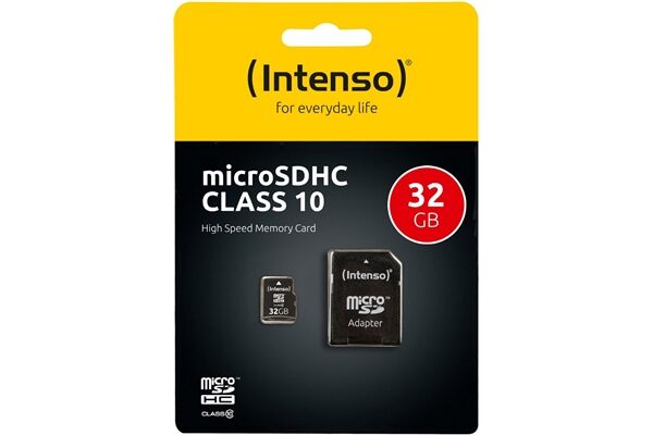 Intenso Micro SD Card 32GB Class 10 inkl. SD Ada