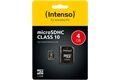 Intenso Micro SD Card 4GB Class 10 inkl. SD Adap