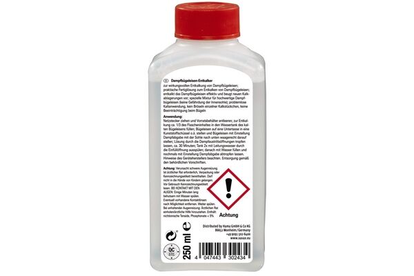 Xavax 111727 DAMPFBUEGELEISEN ENTKALKER 250ml