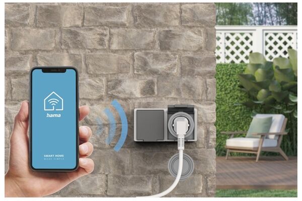 Hama Outdoor WLAN-Steckdose