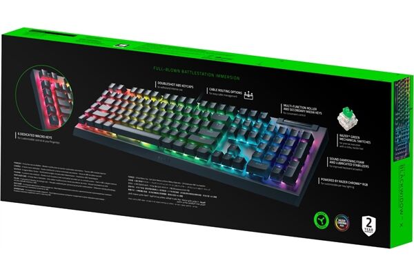 Razer BlackWidow V4 X (DE) Green Switch