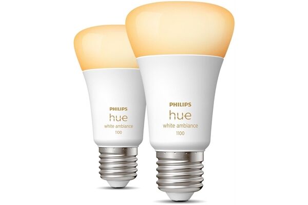 hue White Ambiance E27 8W 2er Pack
