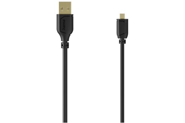 Hama Mini-USB-Kabel Flexi-Slim (0,75m)