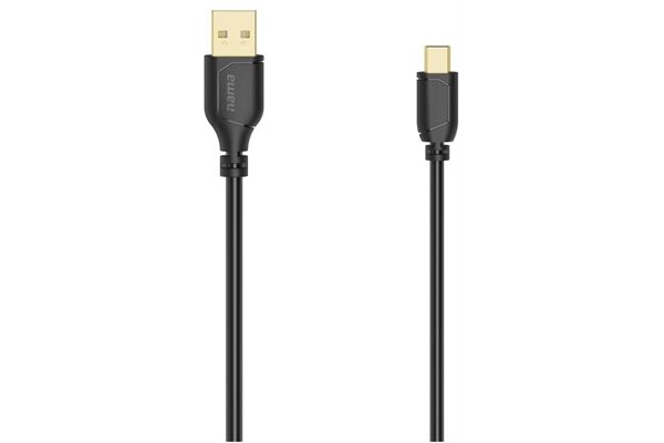 Hama Mini-USB-Kabel Flexi-Slim (0,75m).