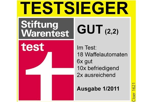 Cloer Waffelautomat 1621 Weiss