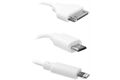 EAXUS 3-in-1 USB Ladekabel (0,13m)