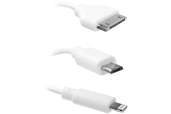 EAXUS 3-in-1 USB Ladekabel (0,13m)