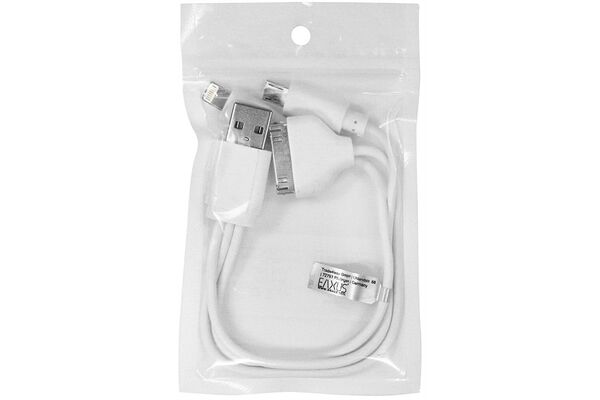 EAXUS 3-in-1 USB Ladekabel (0,13m)