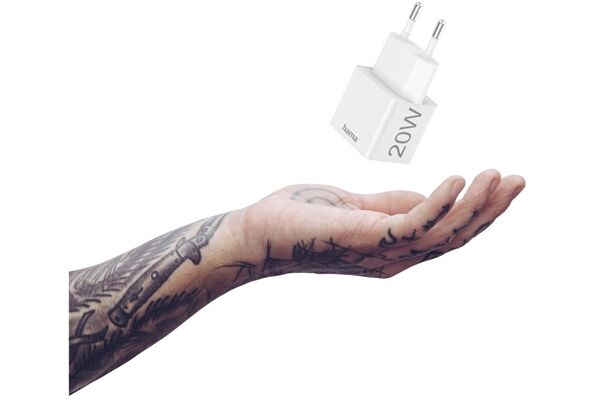 Hama Mini-Schnellladegerät USB-C (20W)