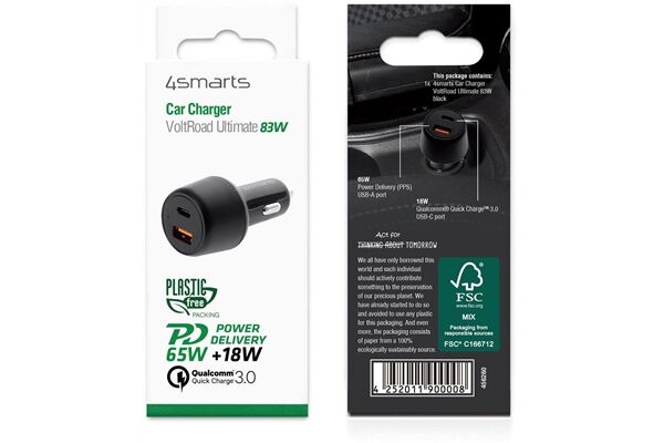 4SMARTS VoltRoad Ultimate KFZ Lader (83W)
