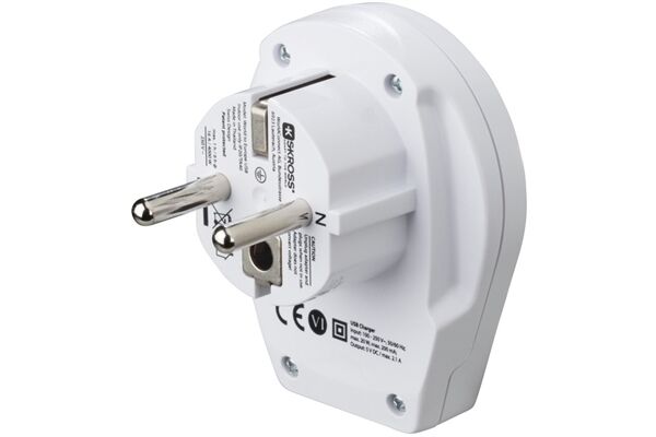 Hama Reiseadapter USB (Welt>Europa)