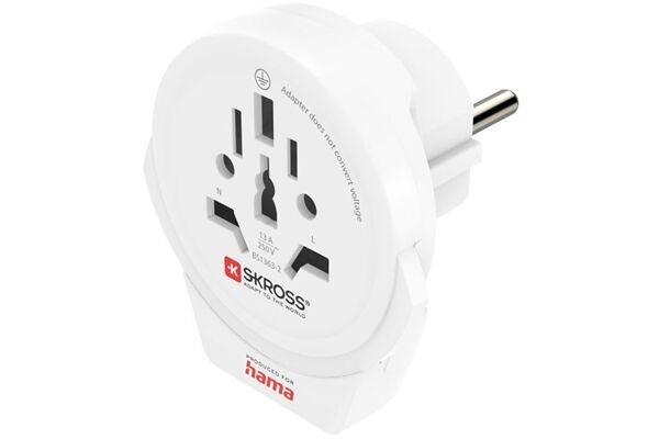 Hama Reiseadapter USB (Welt>Europa)