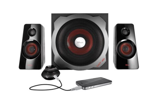 Trust GXT 38 2.1 Subwoofer Speaker Set Schwarz