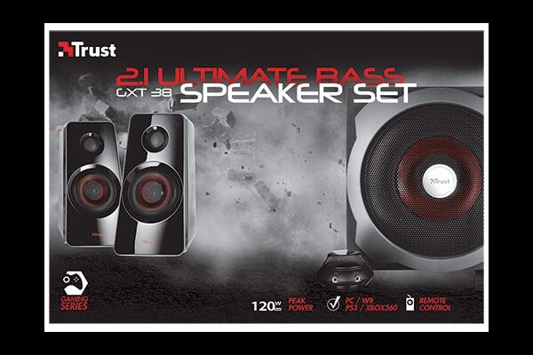 Trust GXT 38 2.1 Subwoofer Speaker Set Schwarz