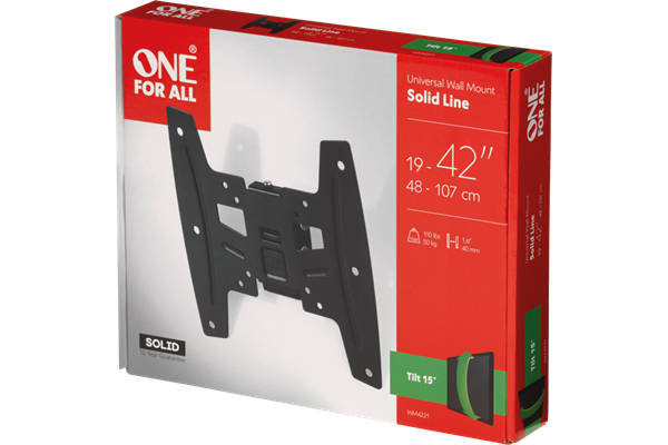 One For All WM4221 42 TV Wandhalterung Solid T Schw