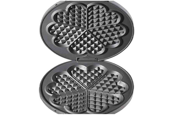Cloer Waffelautomat 1629 Metall-Silber-Schwarz