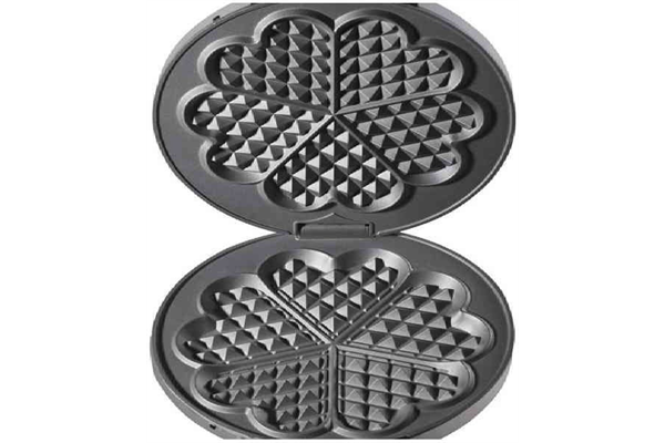 Cloer Waffelautomat 1629 Metall-Silber-Schwarz