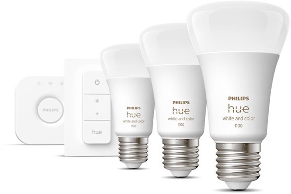 hue White & Col. Amb. E27 3er Set