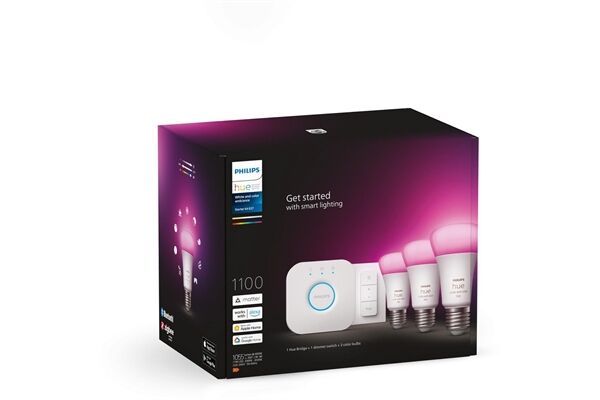 hue White & Col. Amb. E27 3er Set