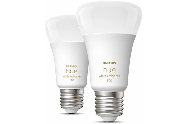 hue White Ambiance E27 8W 2er Pack